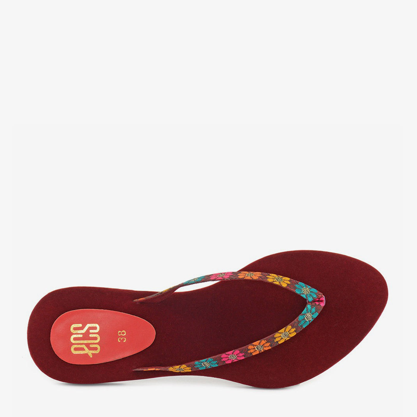 Matte Textile Chappals - Image 11
