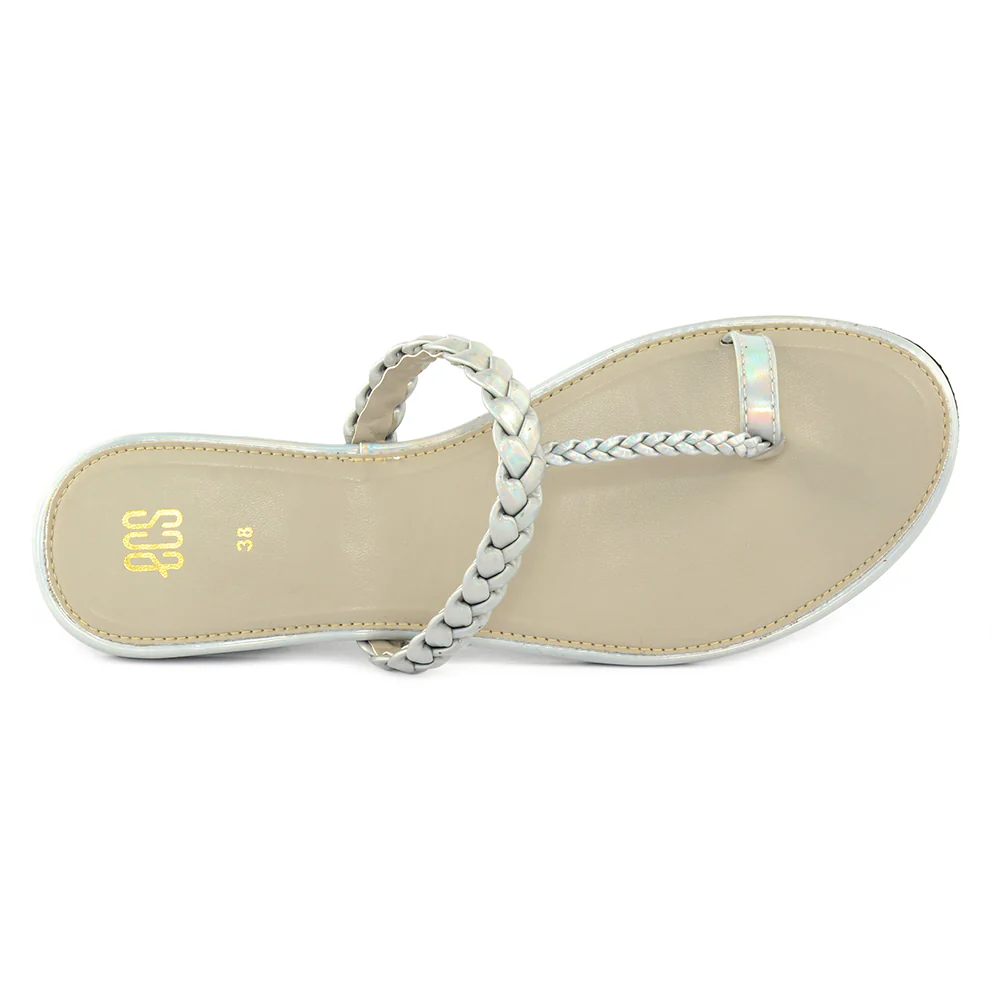 Shiny Braid Chappals - Image 3