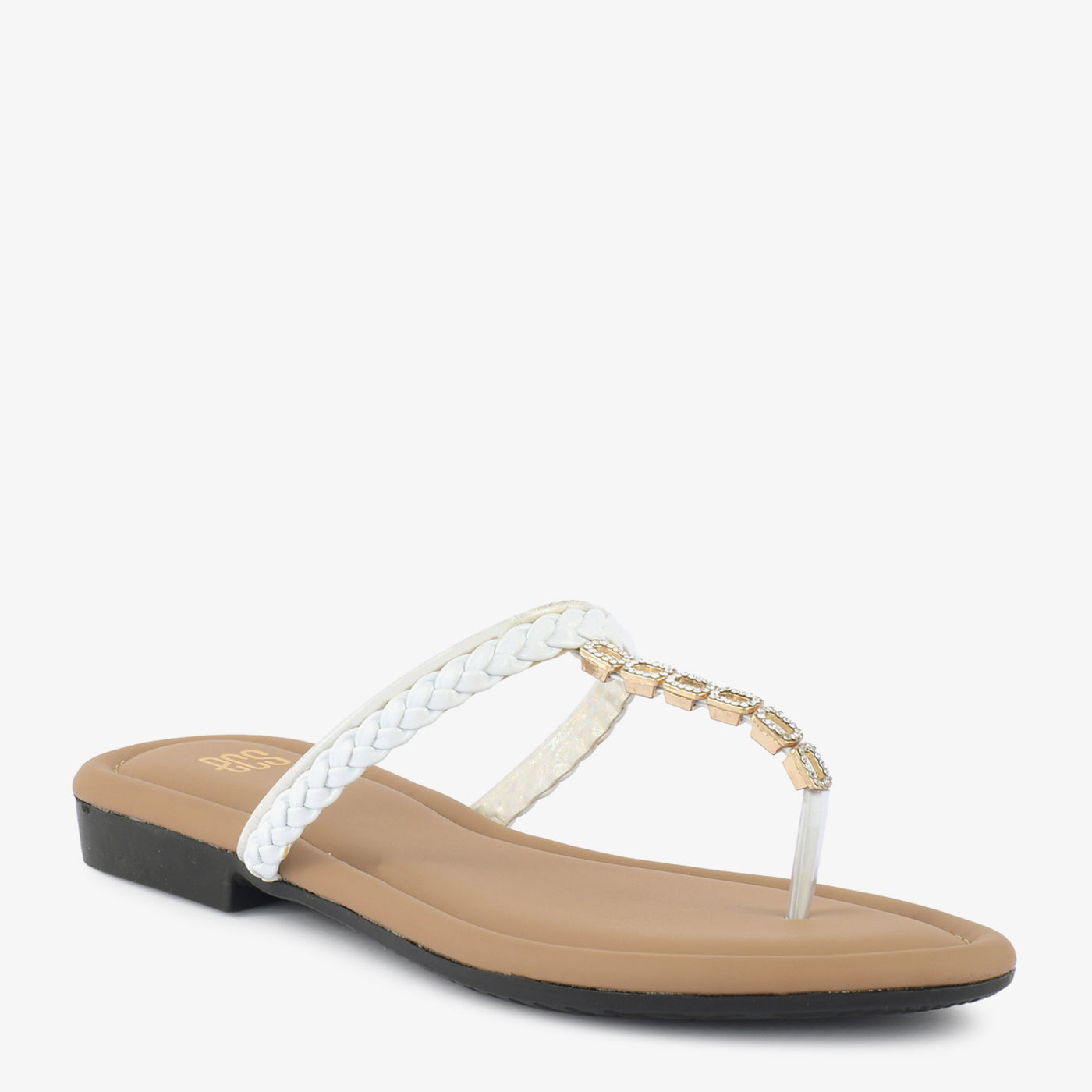 Braided Embellished Slipper