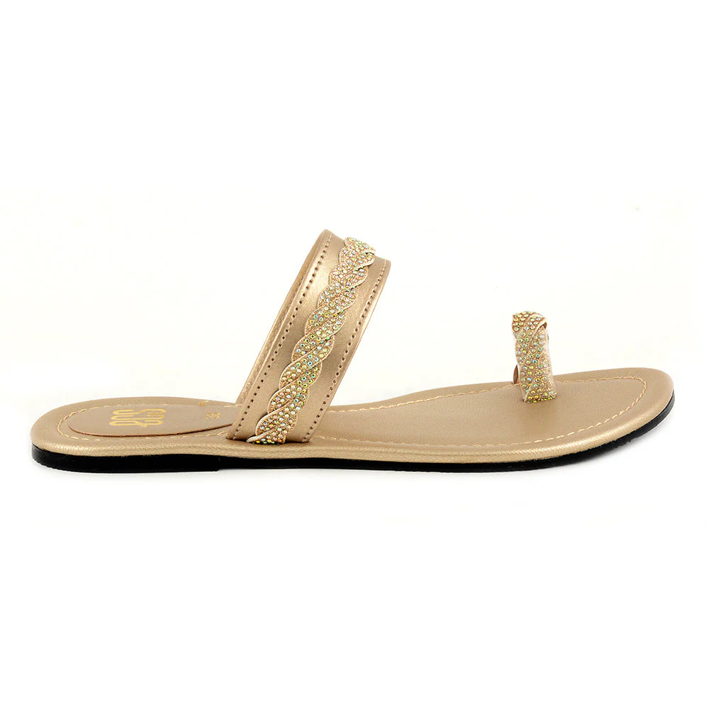Diamante Strap Chappals - Image 2