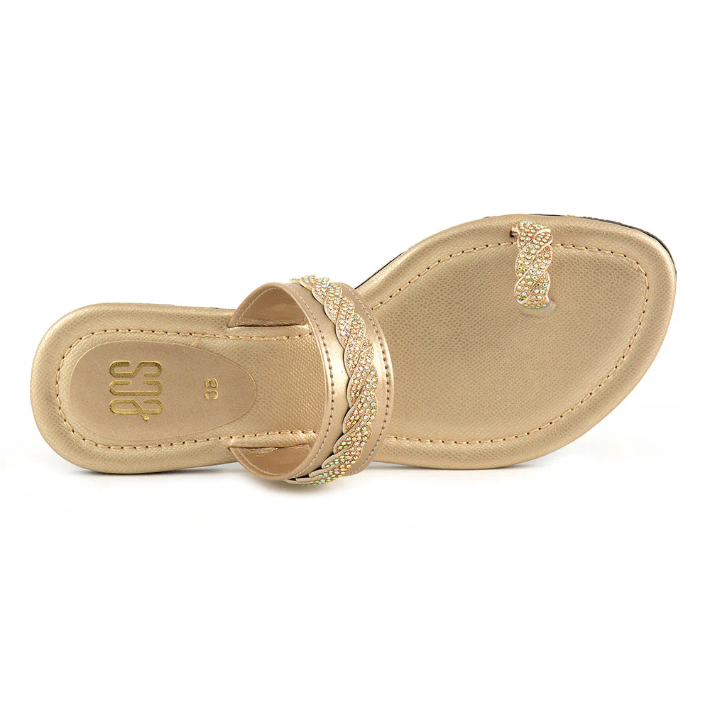 Diamante Strap Chappals - Image 3