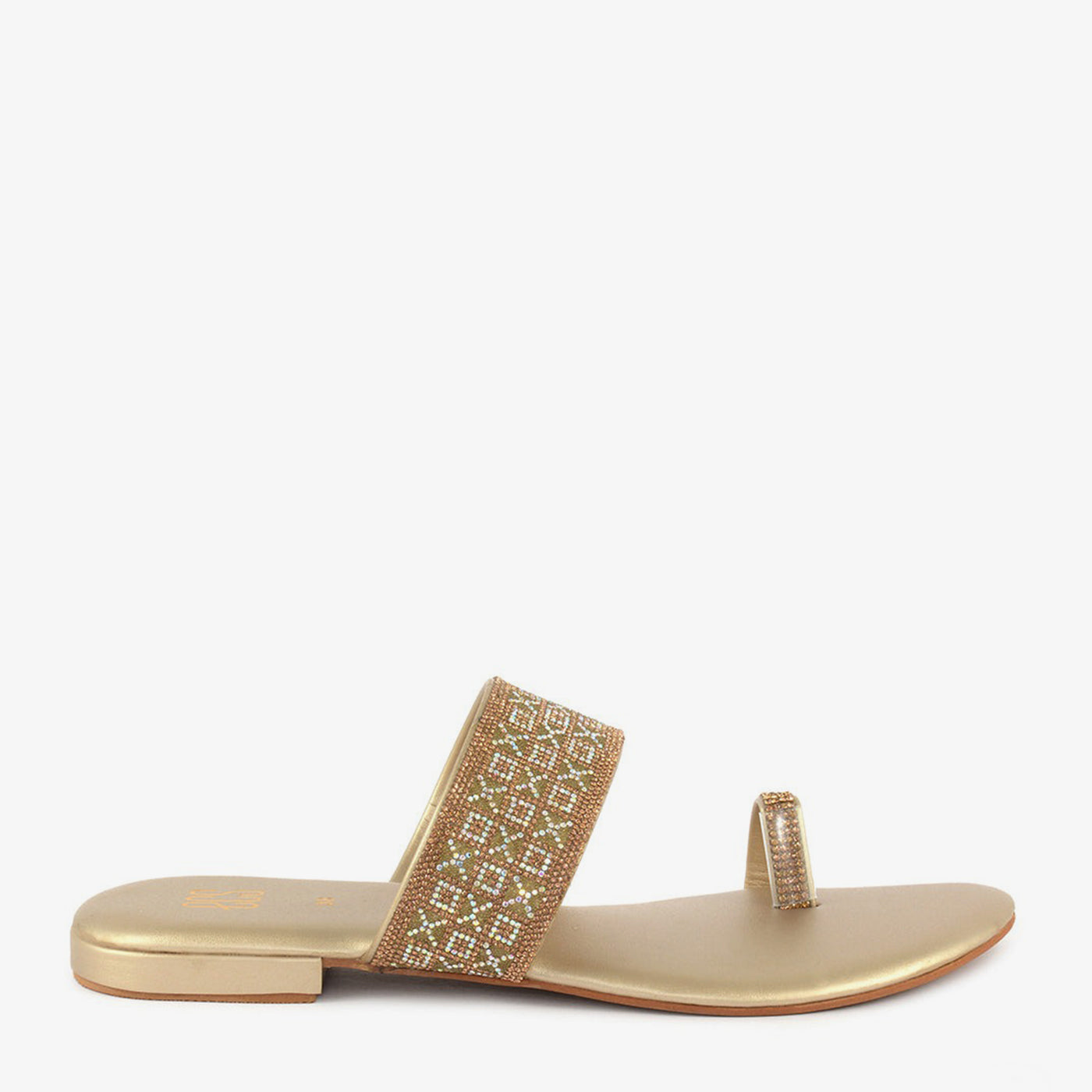 Gloss Glam Embellished Chappals - Image 2
