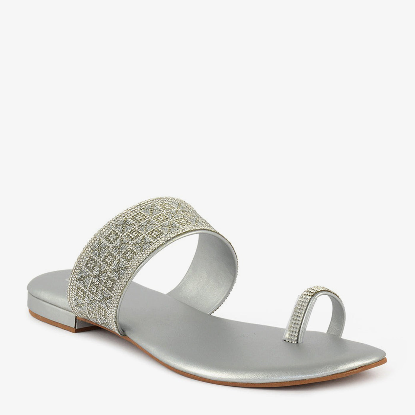 Gloss Glam Embellished Chappals - Image 5