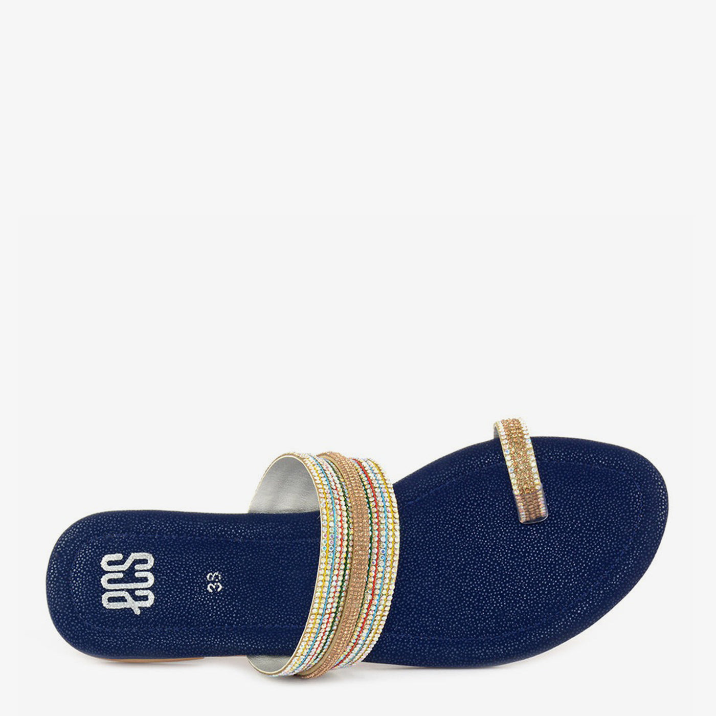Striped Gem Chappal - Image 3