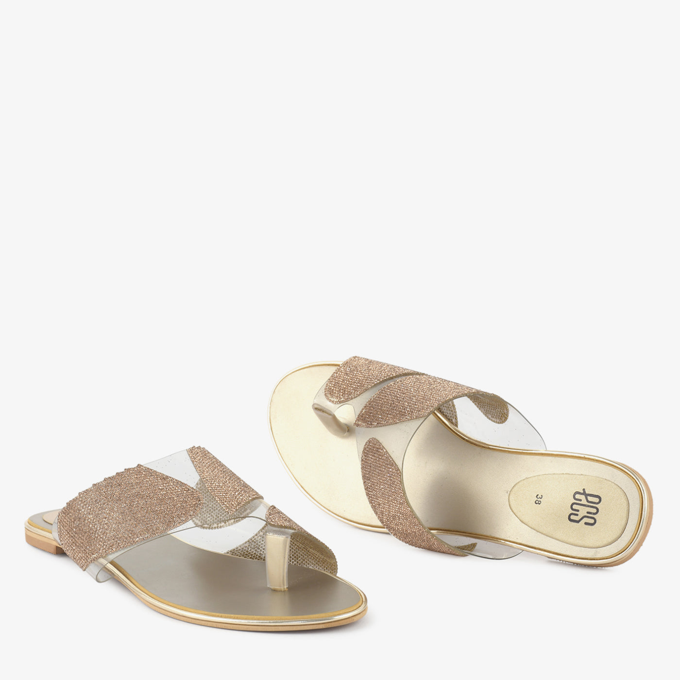 Glitter Clear Chappal - Image 2