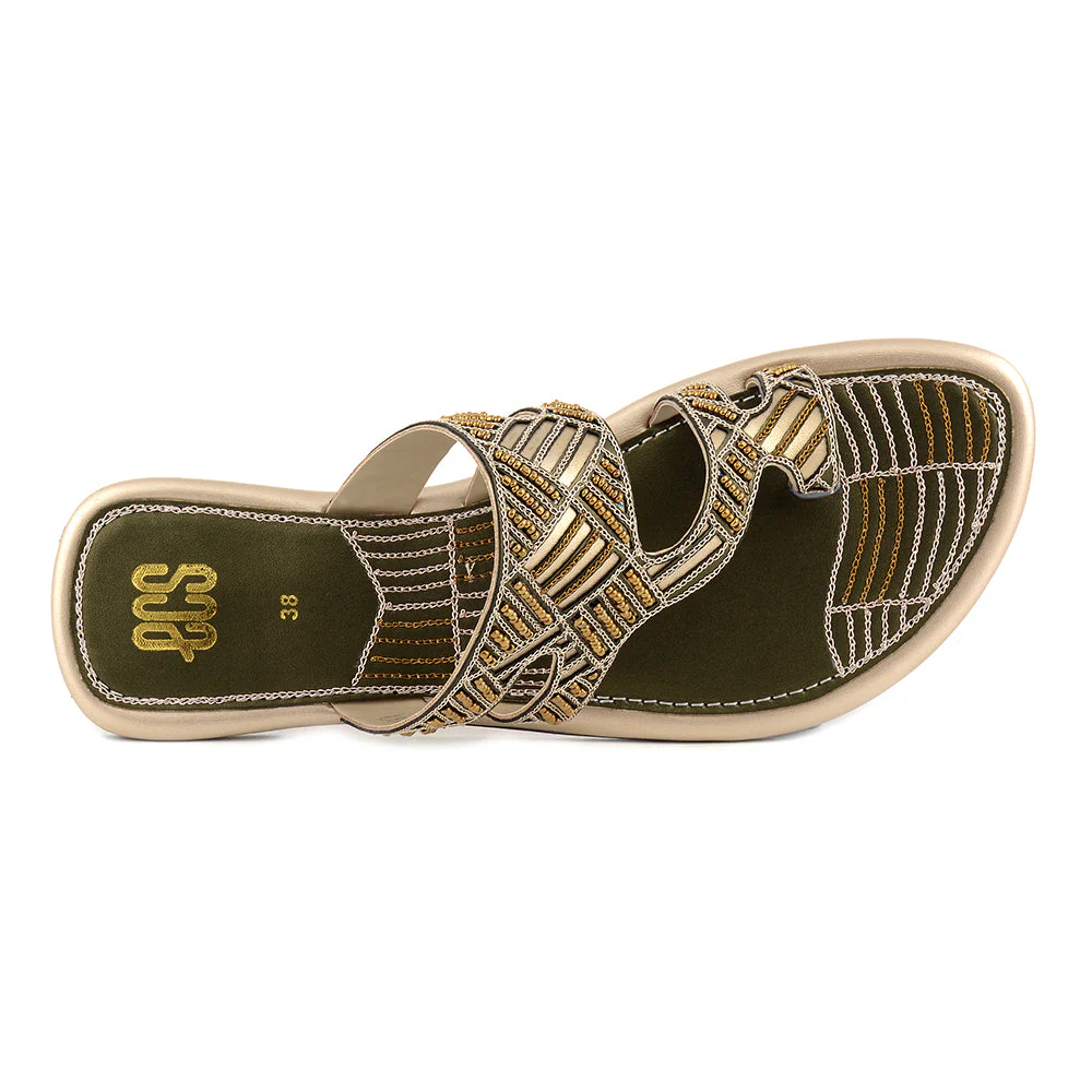 Embroidered & Laser Chappals - Image 3