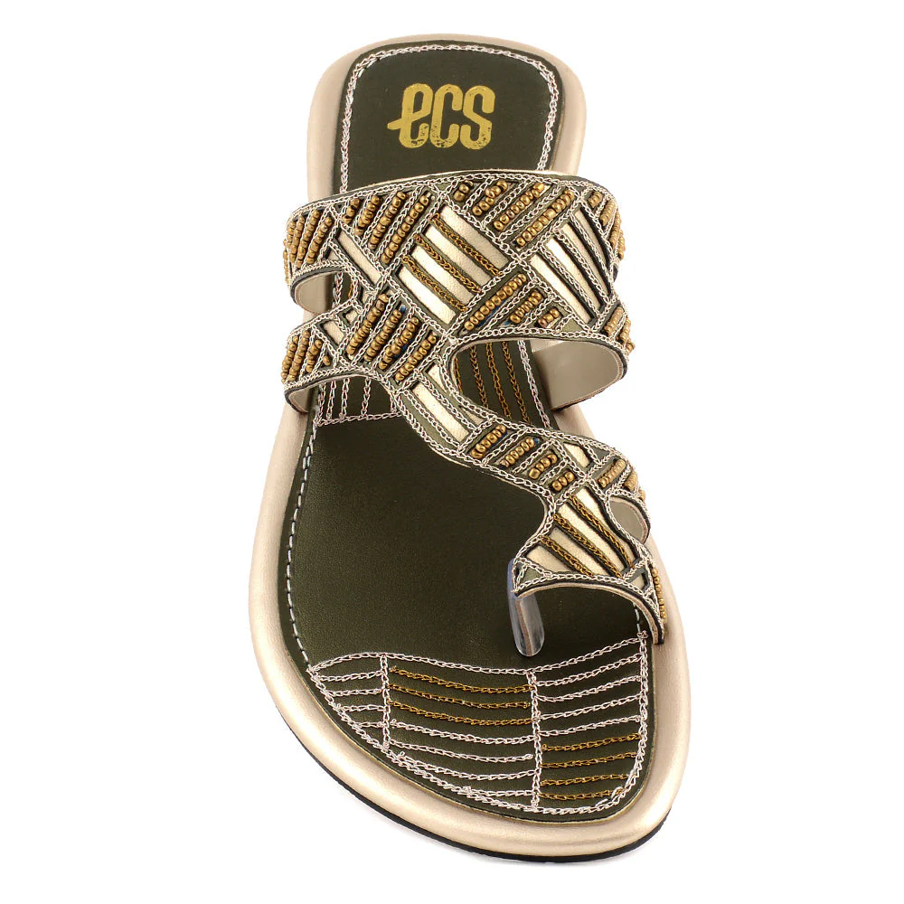 Embroidered & Laser Chappals - Image 4