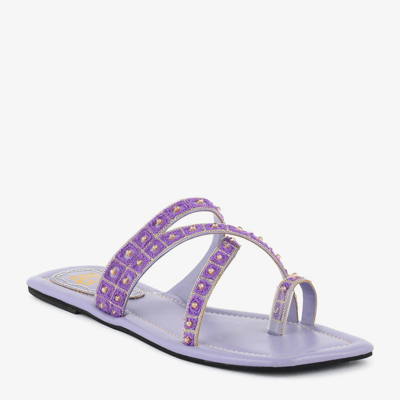 Textured Bead Toe-Ring Chappal
