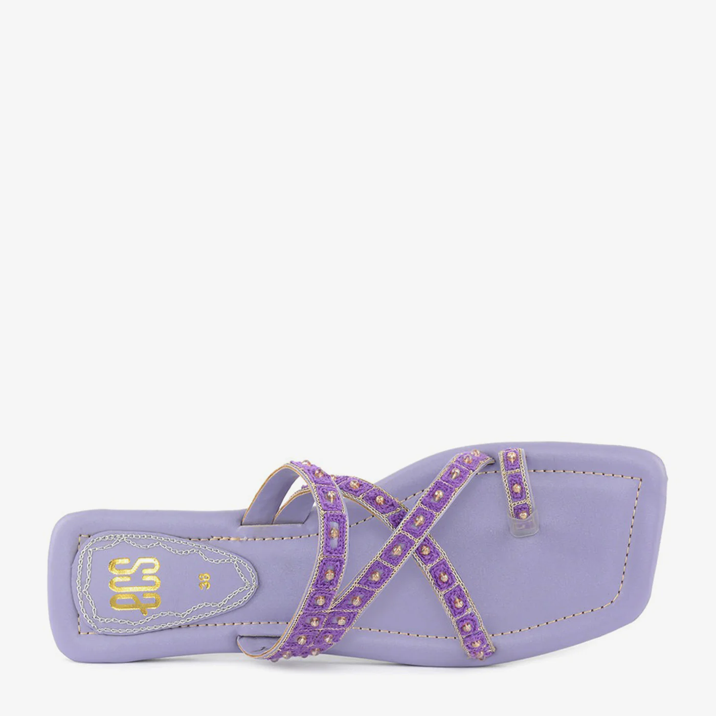 Textured Bead Toe-Ring Chappal - Image 3