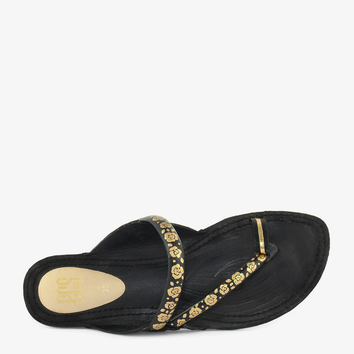 Floral Print Toe-Ring Chappal - Image 3