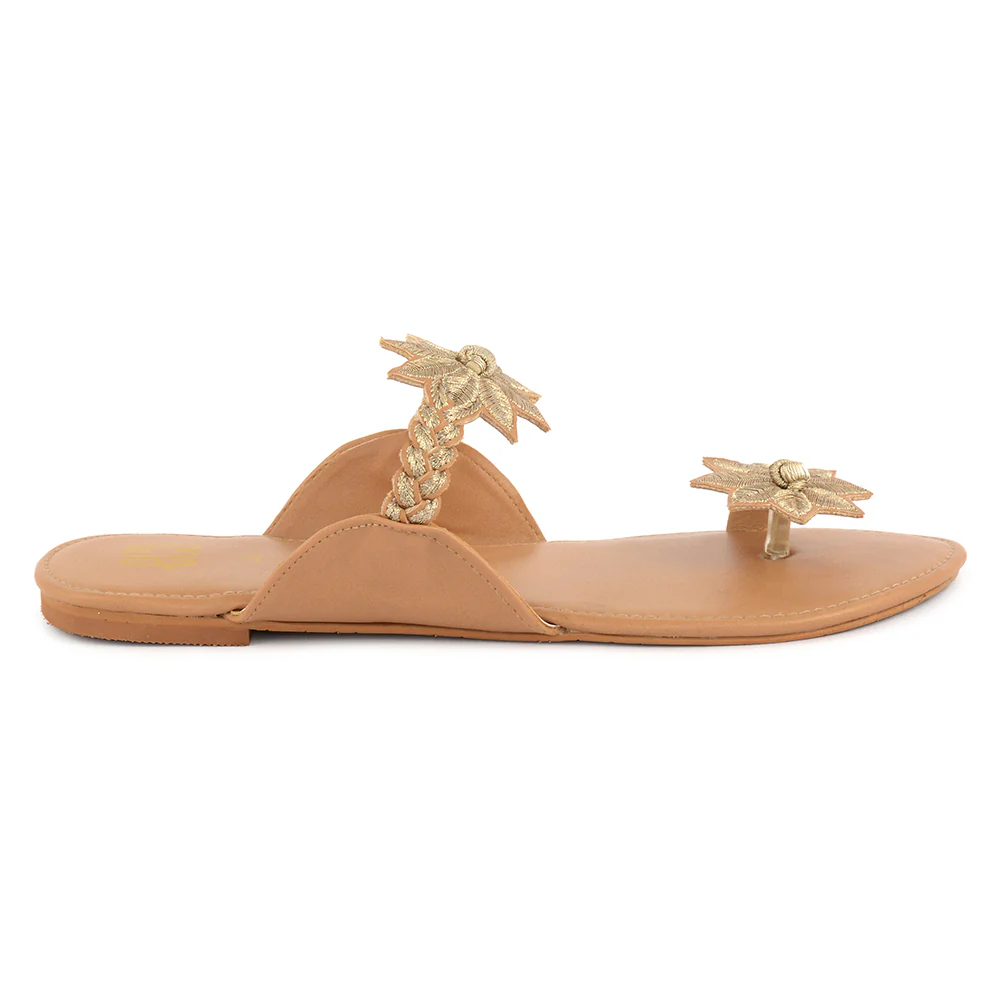 Matte Ethnic Wear Chappals - Image 2