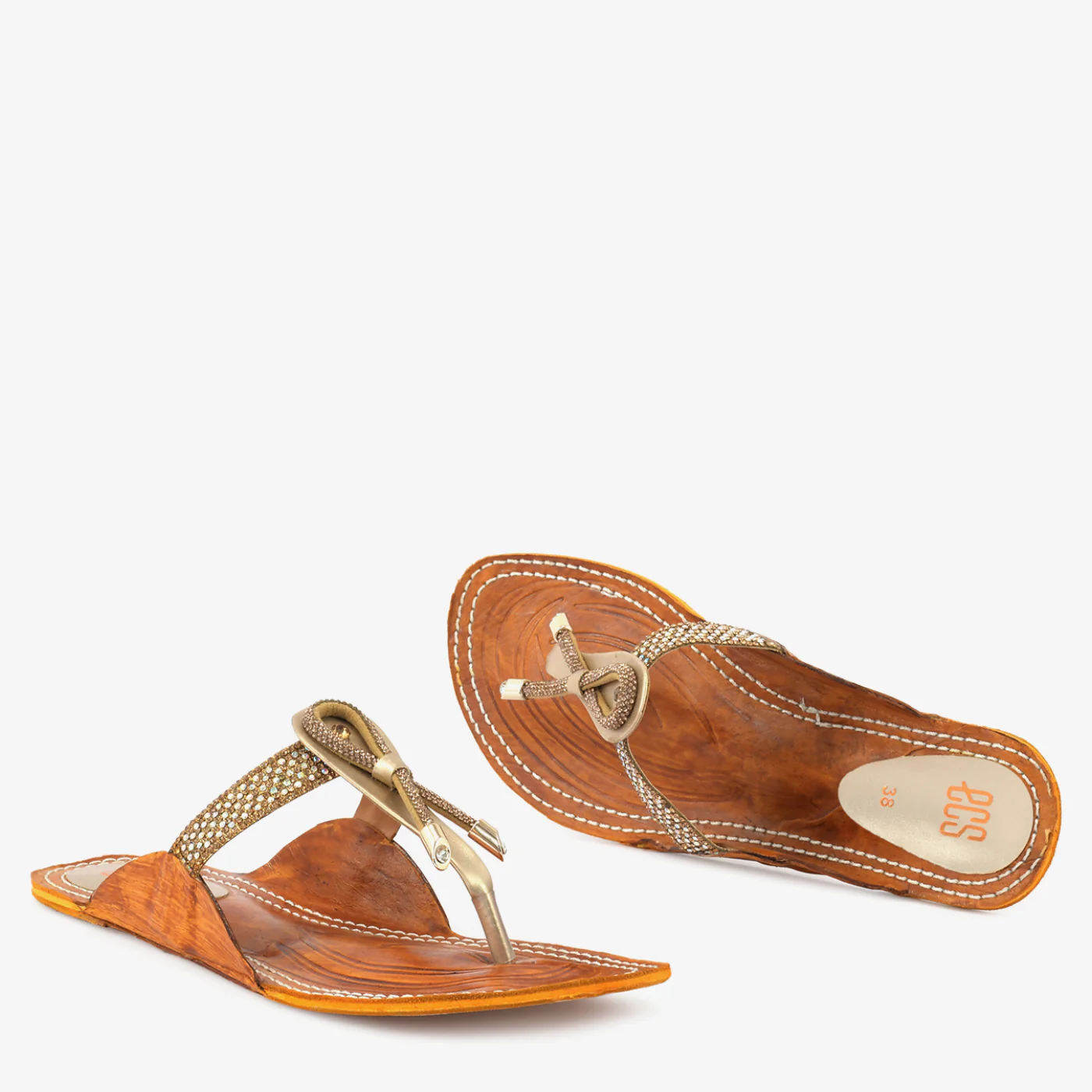 Embellished Bow Chappals - Image 2