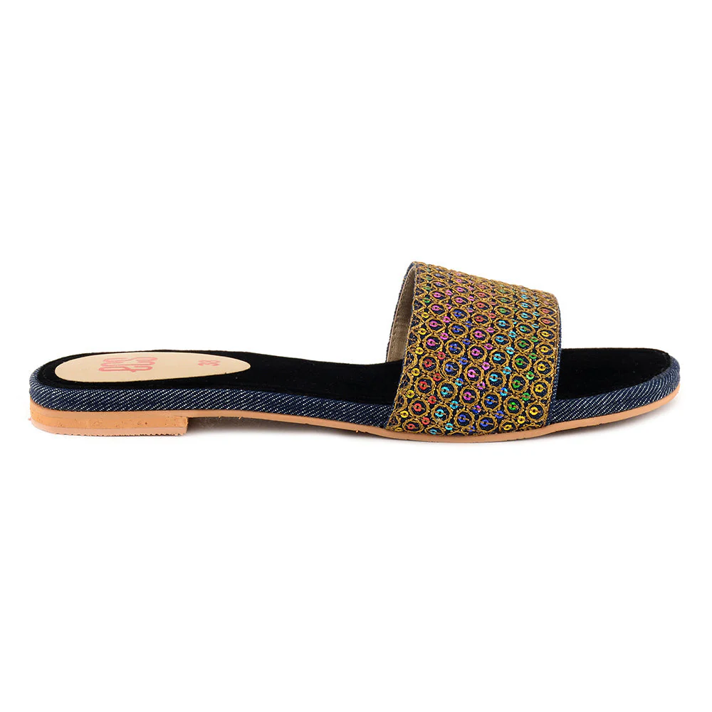 Denim Formal Slippers - Image 2