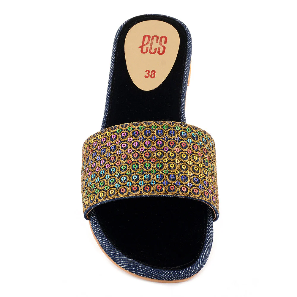 Denim Formal Slippers - Image 4