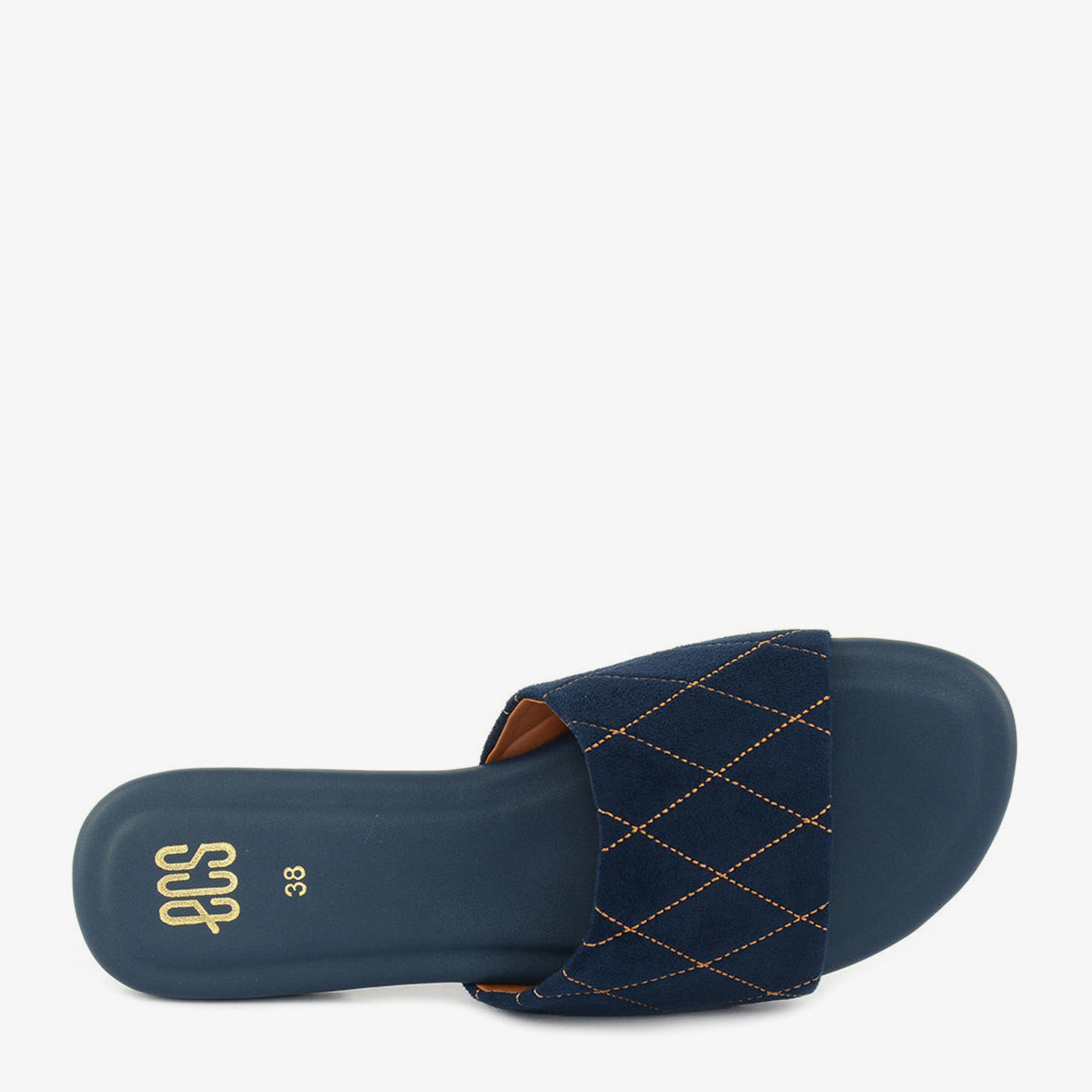 Navy Stitch Slides - Image 3