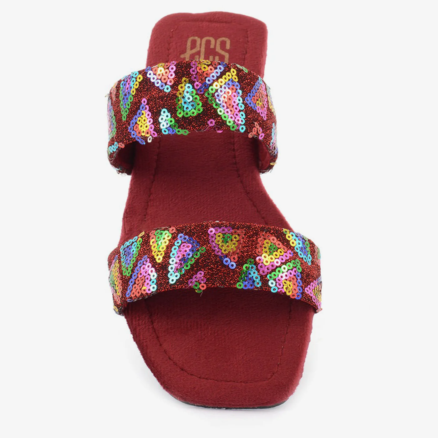 Glittery Square Toe Slippers - Image 8