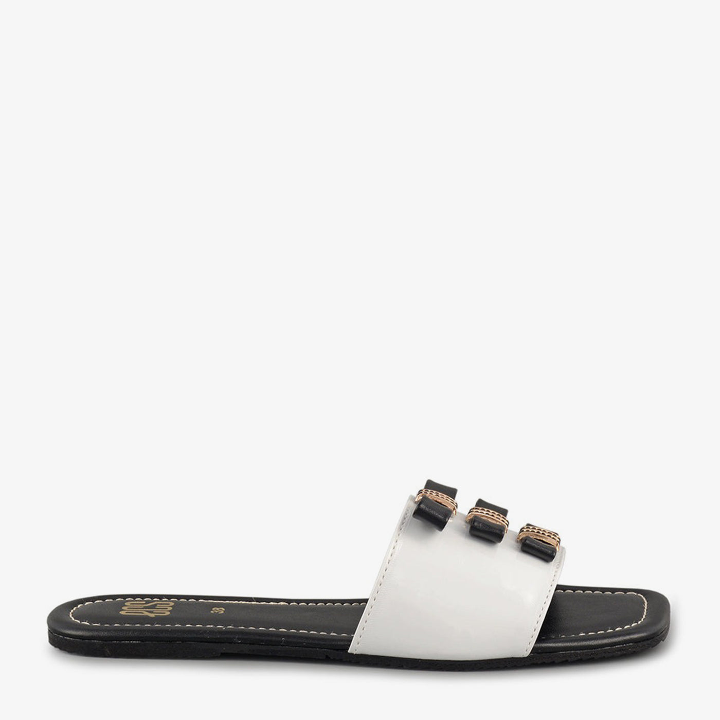 Square-Toe Glossy Slippers - Image 2