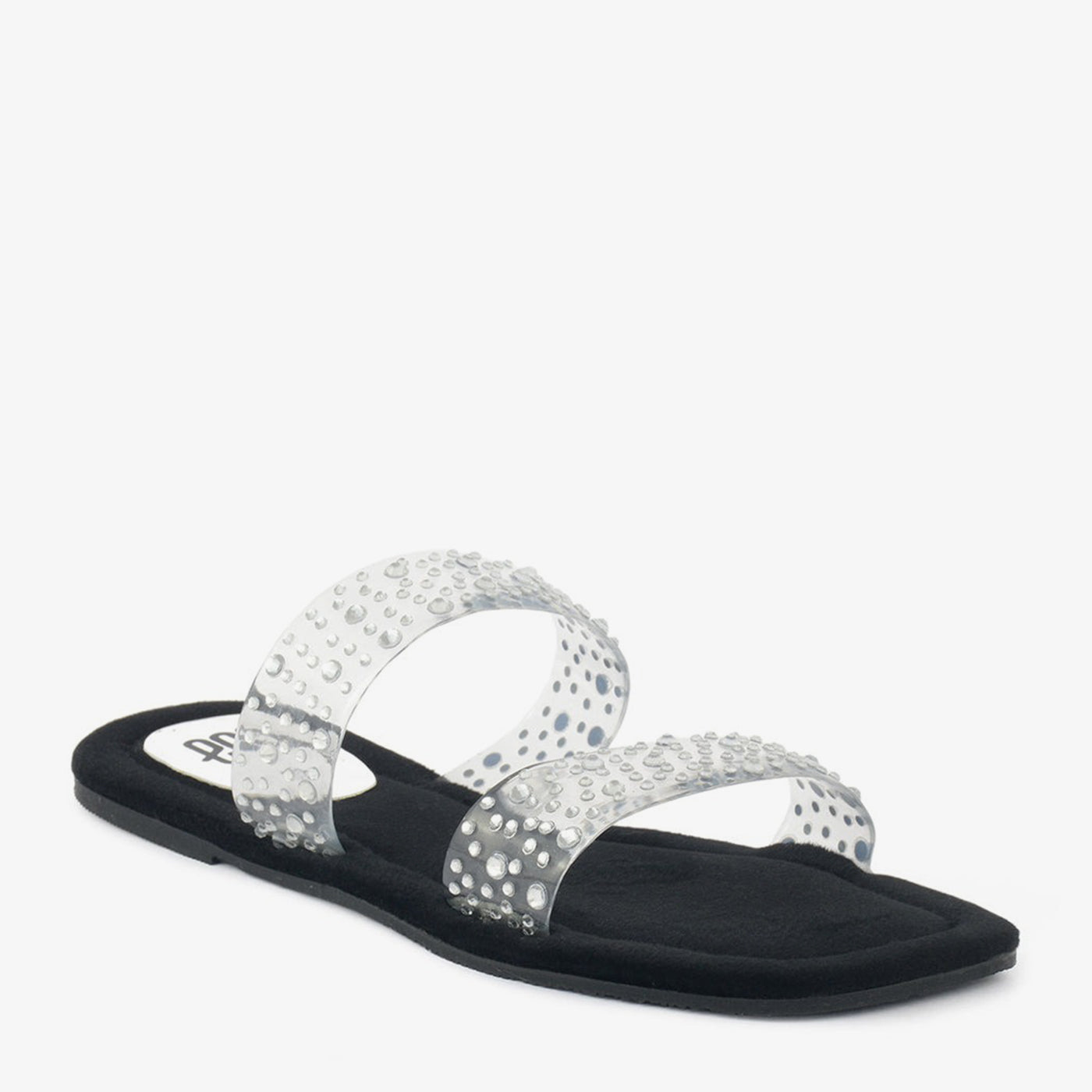 Clear Embellished Flat