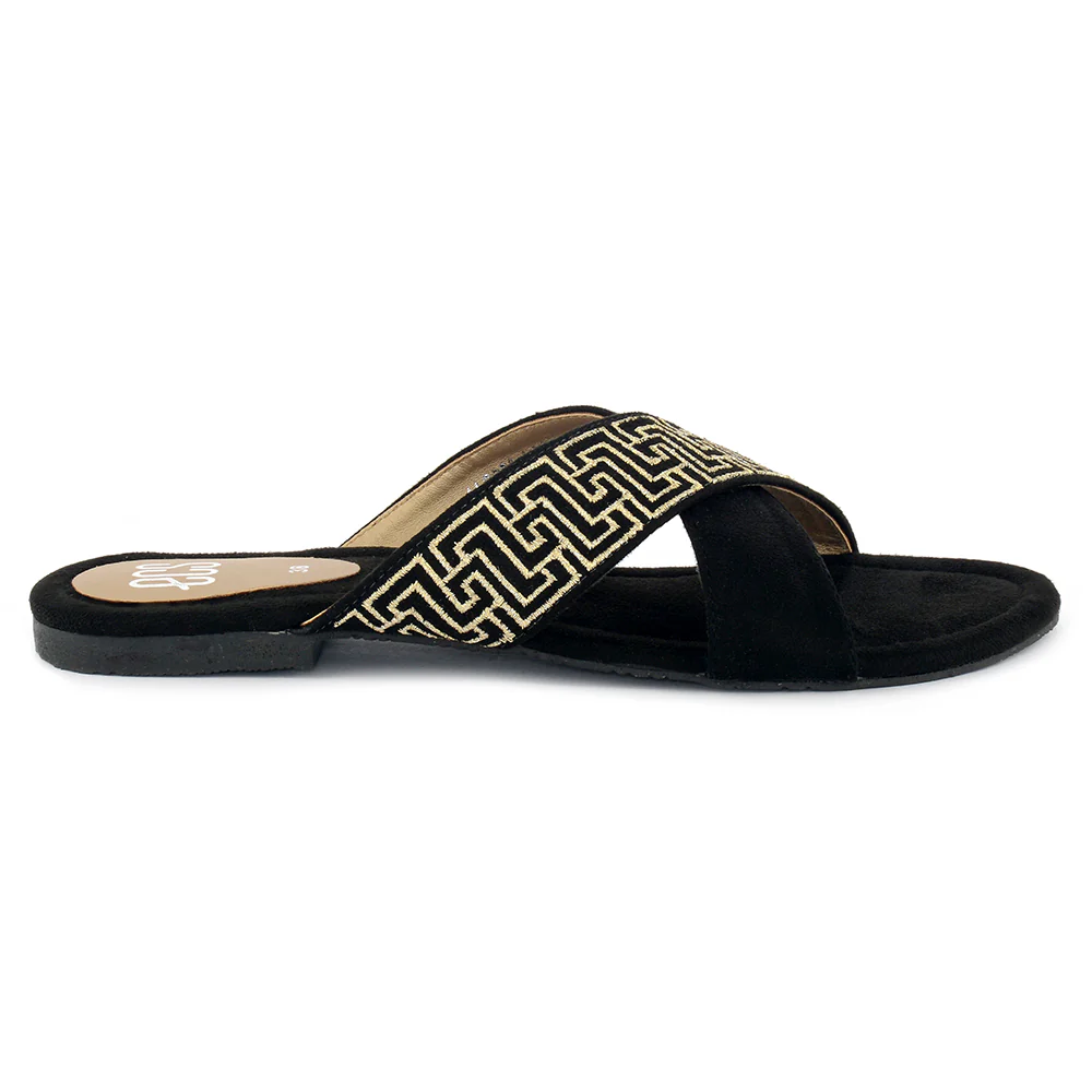 Glittery Round-Toe Slippers - Image 2