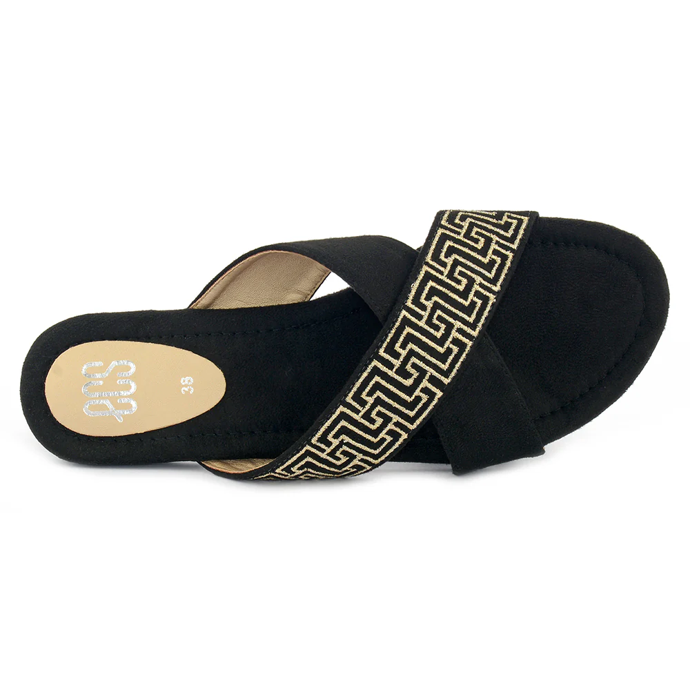 Glittery Round-Toe Slippers - Image 3