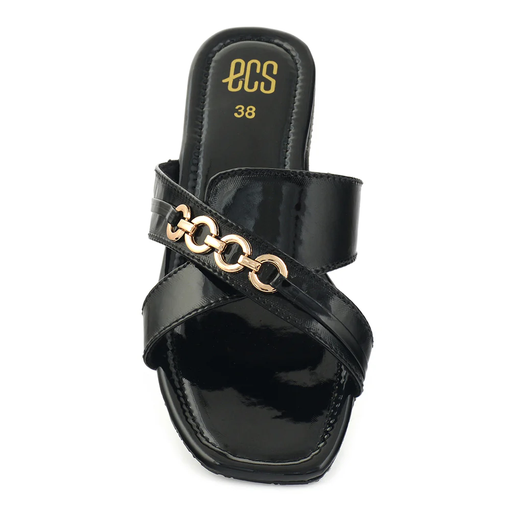 Gloss Chain Slippers - Image 4
