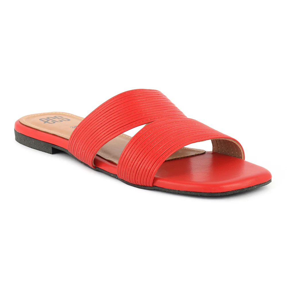Ribbed Strap Flat