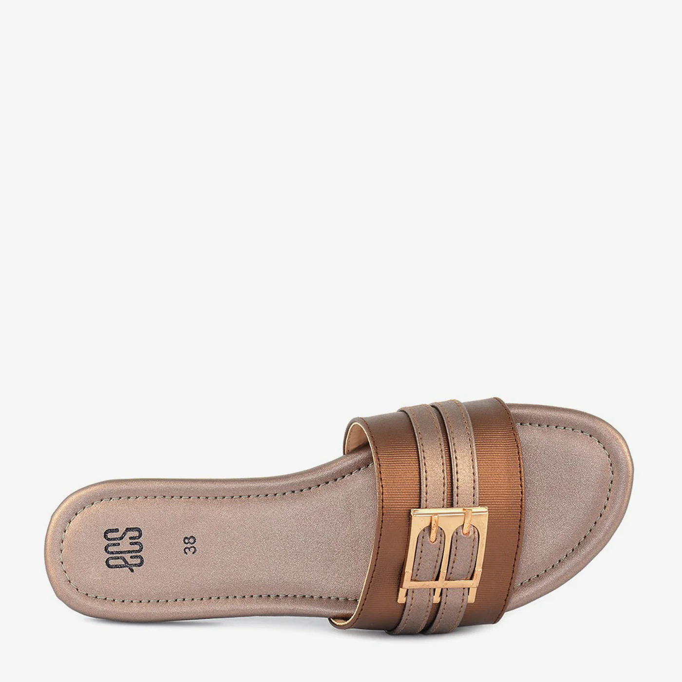 Gloss Buckle Slipper - Image 3