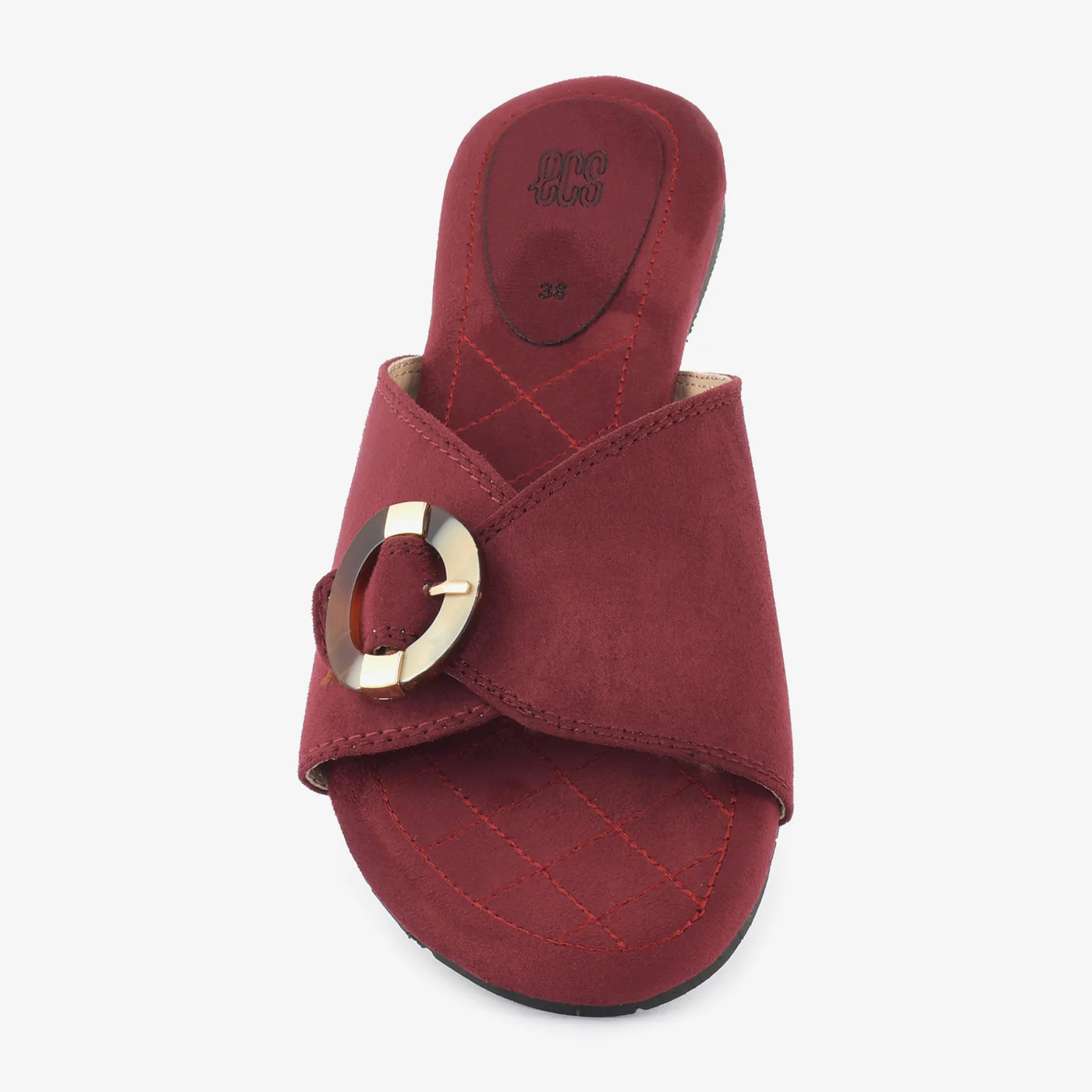 Sculpted Buckle Slides - Image 5