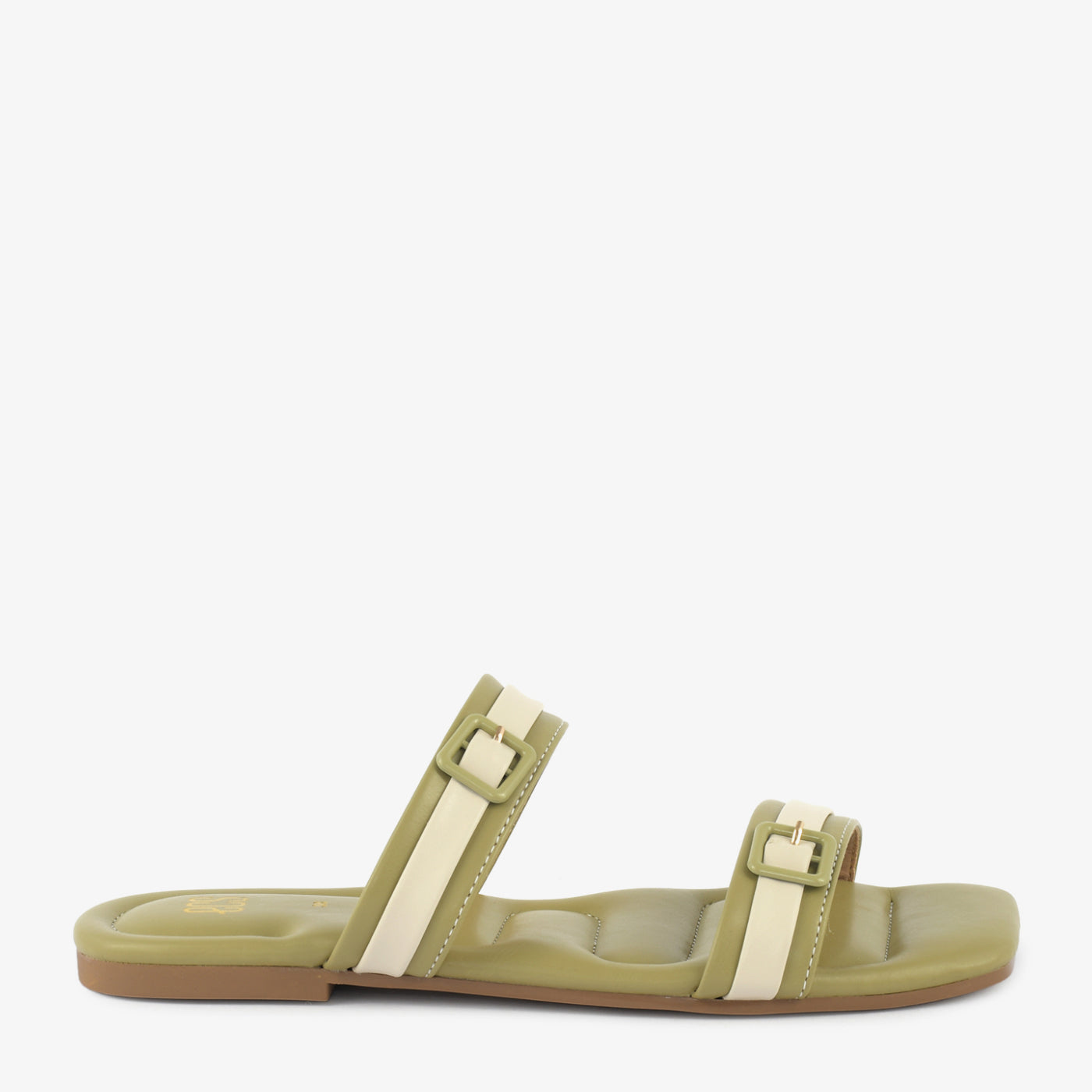 Olive Buckle Slides - Image 3