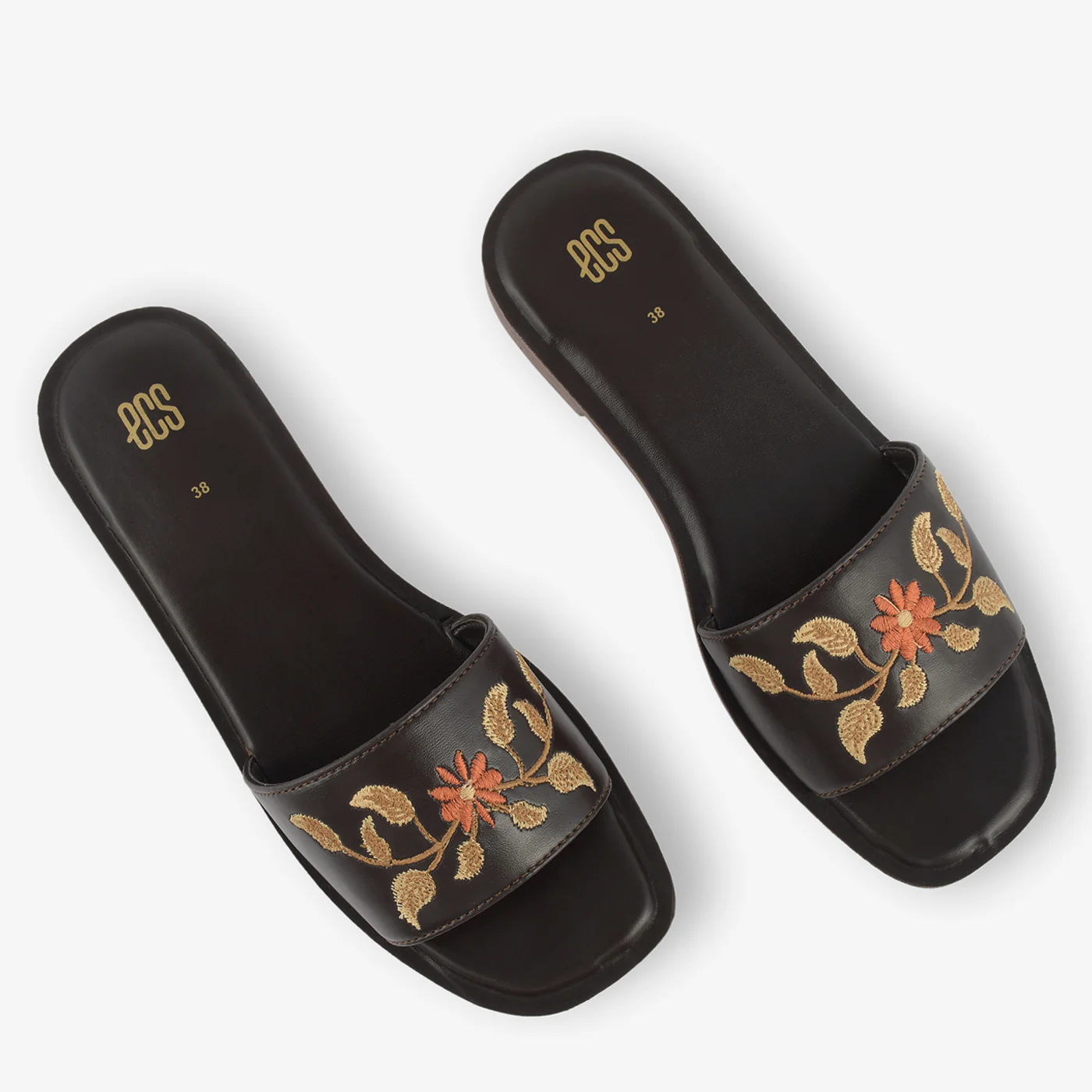 Floral Stitch Slipper - Image 2