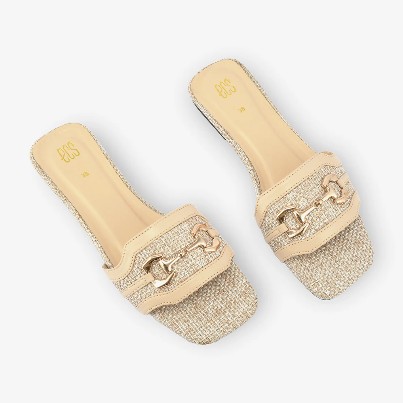 Textured Buckle Slides - Image 2