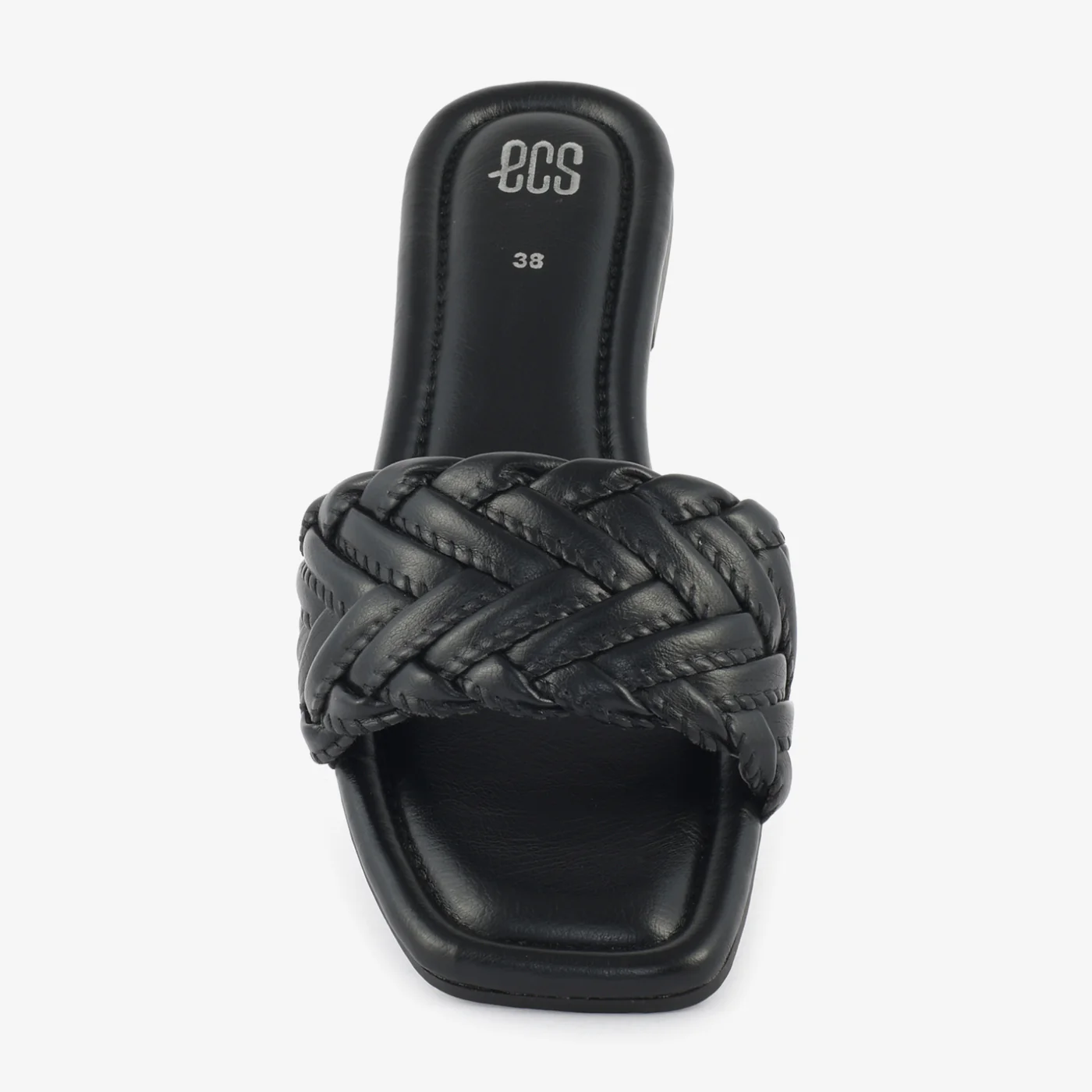 Woven Black Slides - Image 5