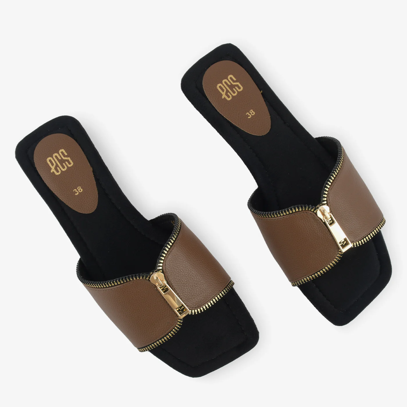 Zipper Detail Slipper - Image 2