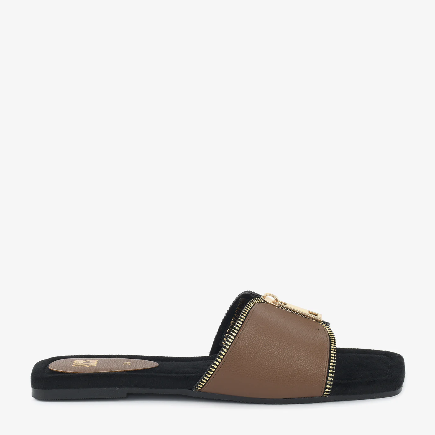 Zipper Detail Slipper - Image 3