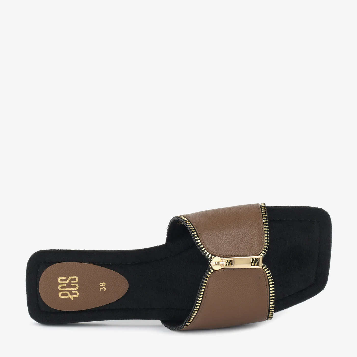 Zipper Detail Slipper - Image 4
