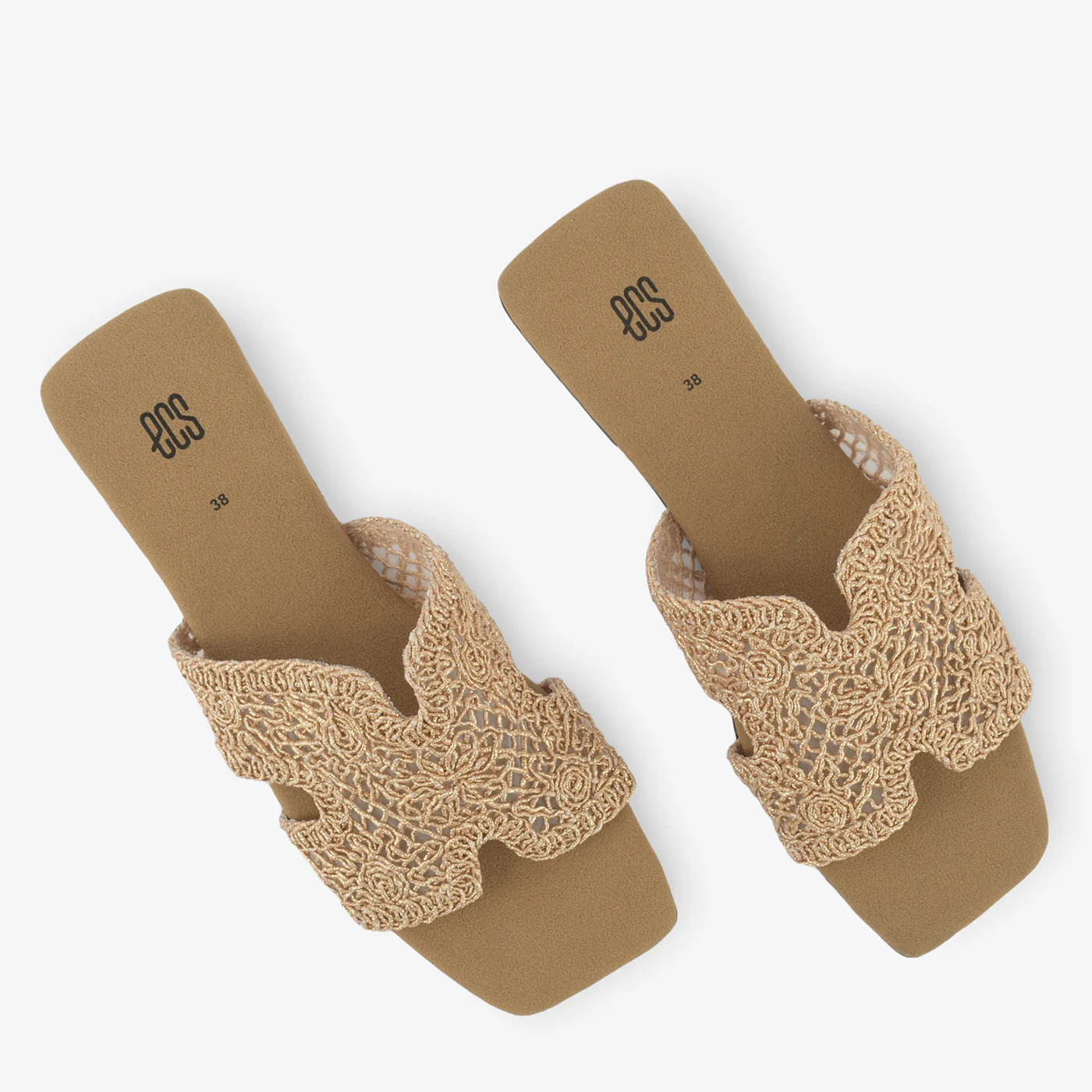 Golden Lattice Slippers - Image 2