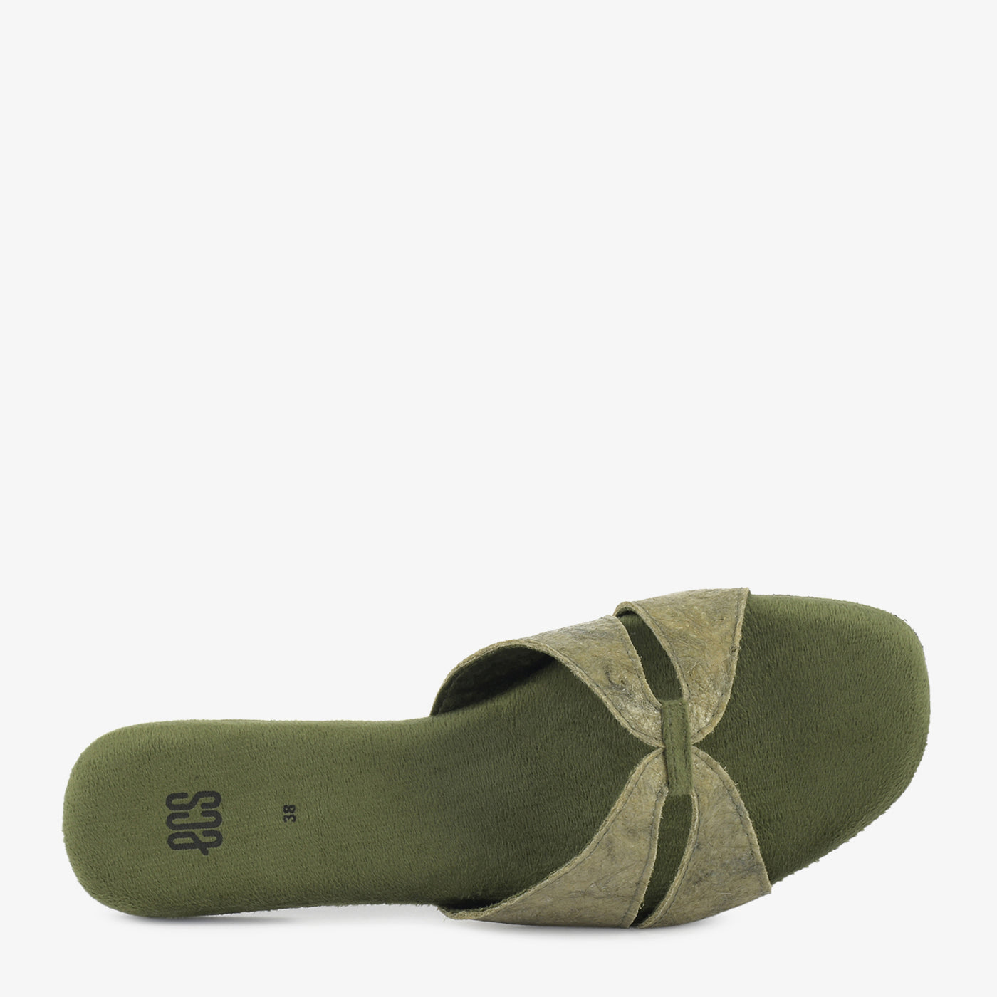 Eco-Moss Banana Leather Slides - Image 4