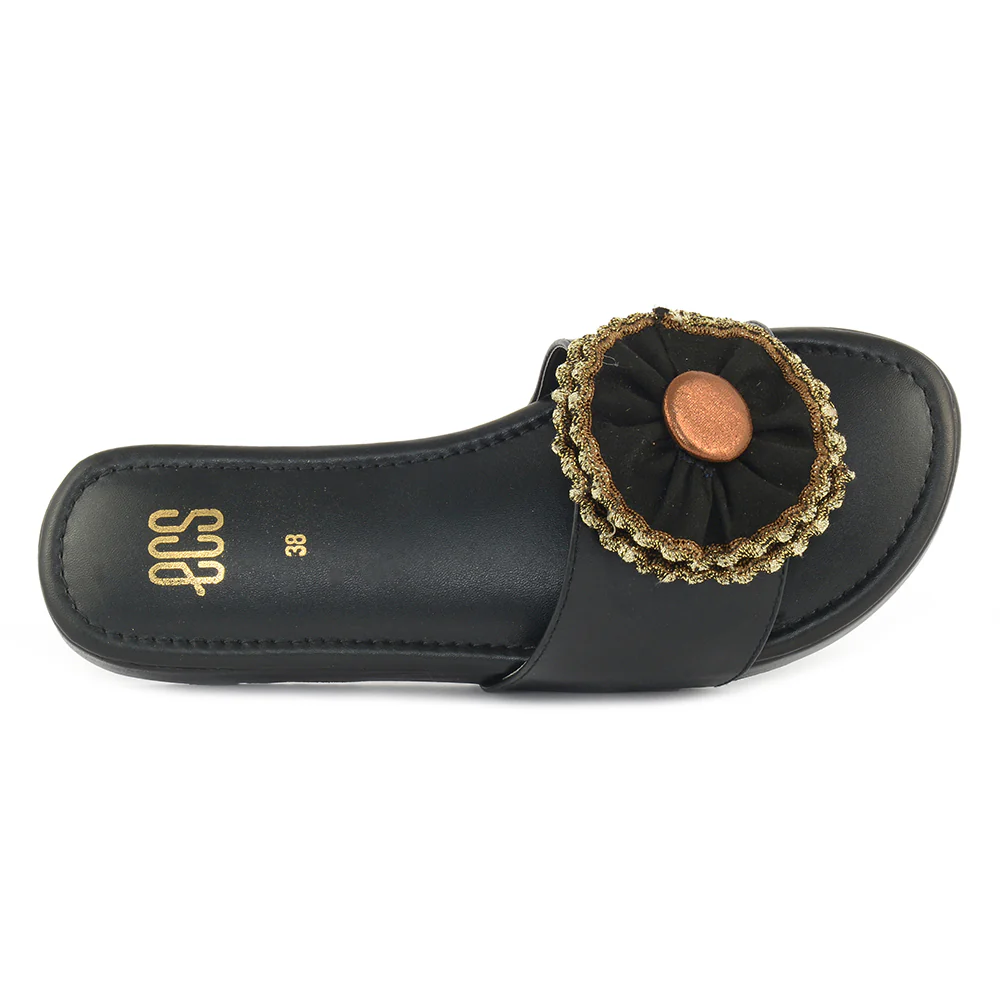 Floral Embellished Slipper - Image 3