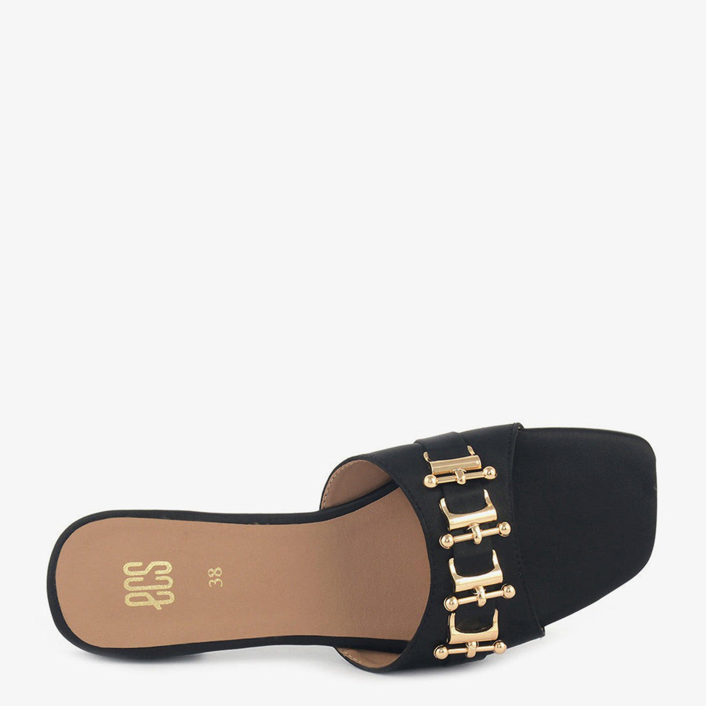 Black Square Slippers - Image 3