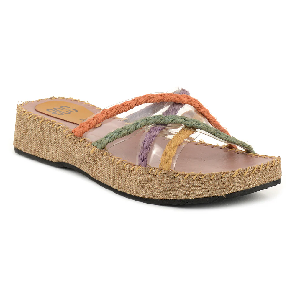 Crossover Strappy Slippers