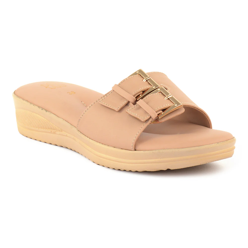 Buckle Wedge Slipper