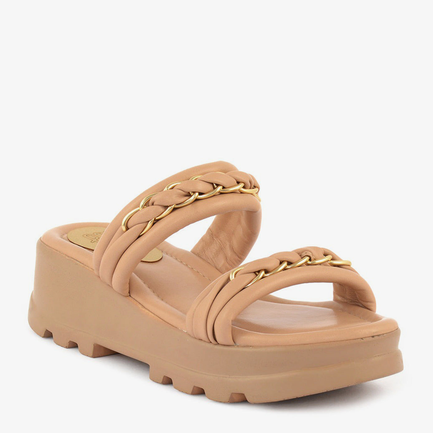 Suede Braid Square Slippers