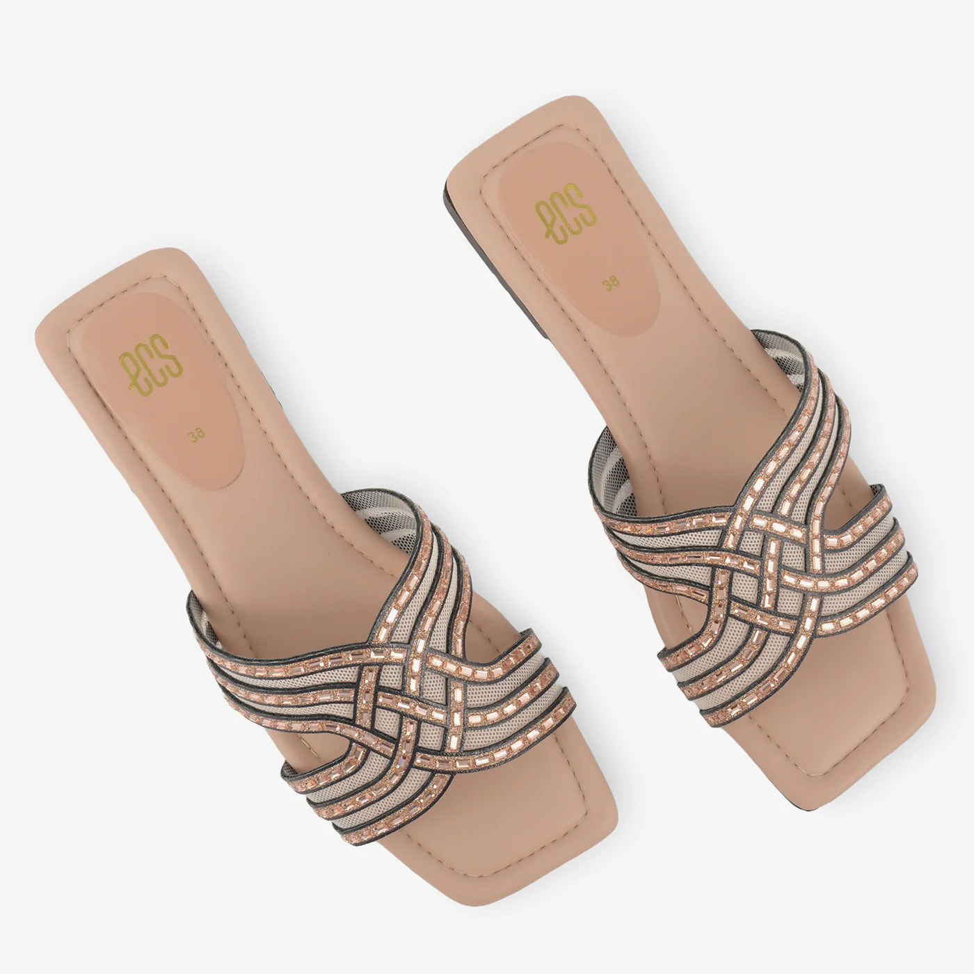 Woven Gold Accent Slides - Image 7