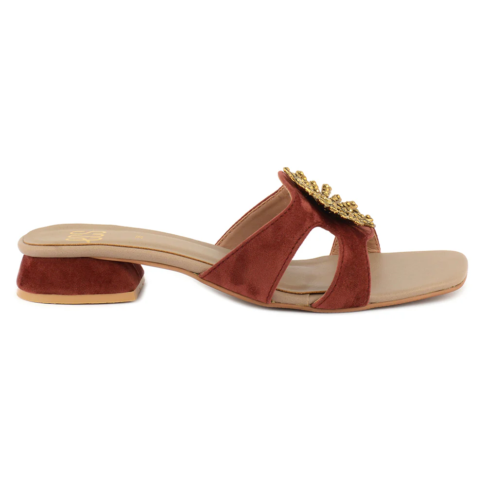 Matte Buckled Slippers - Image 2