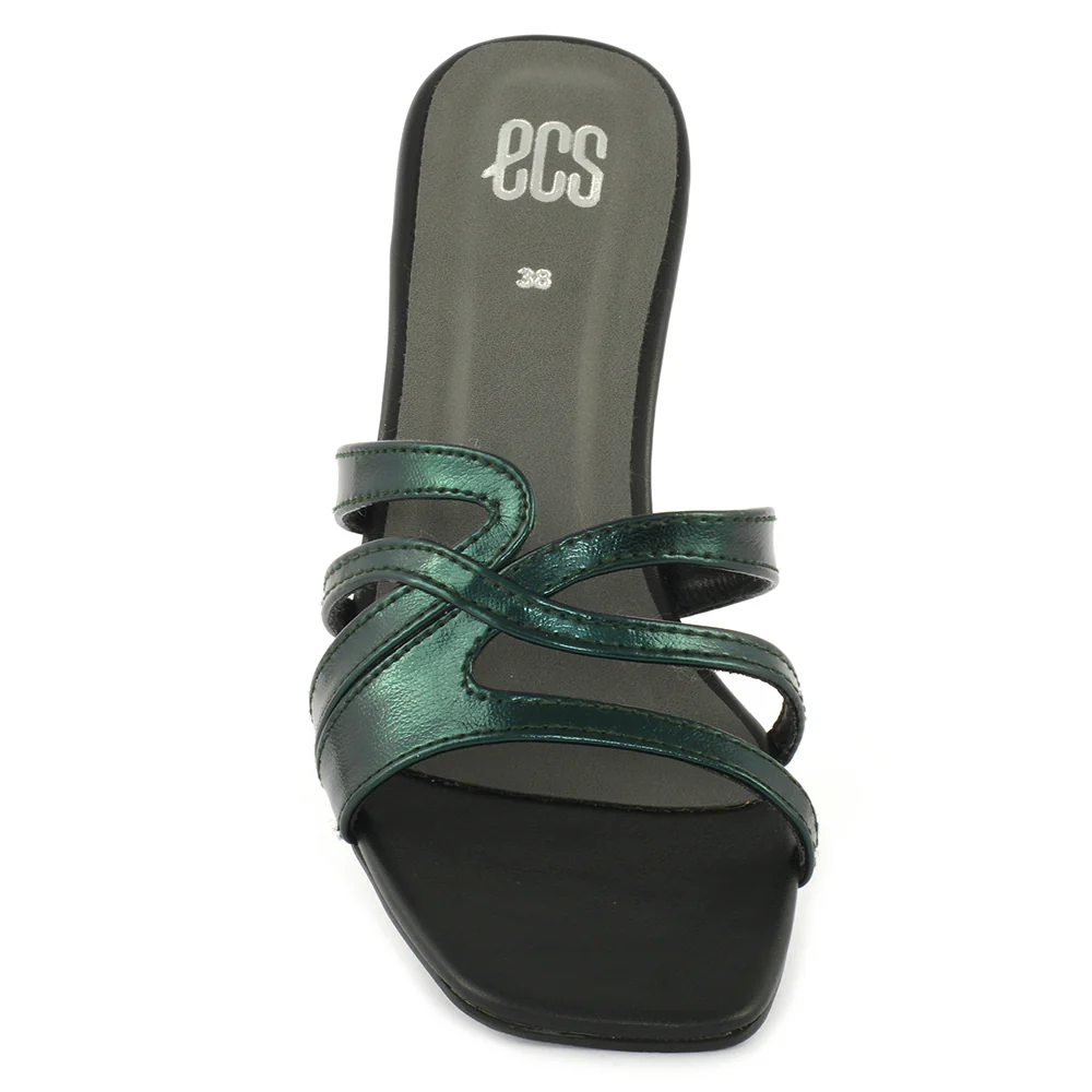 Glossy Strapped Slipper - Image 4