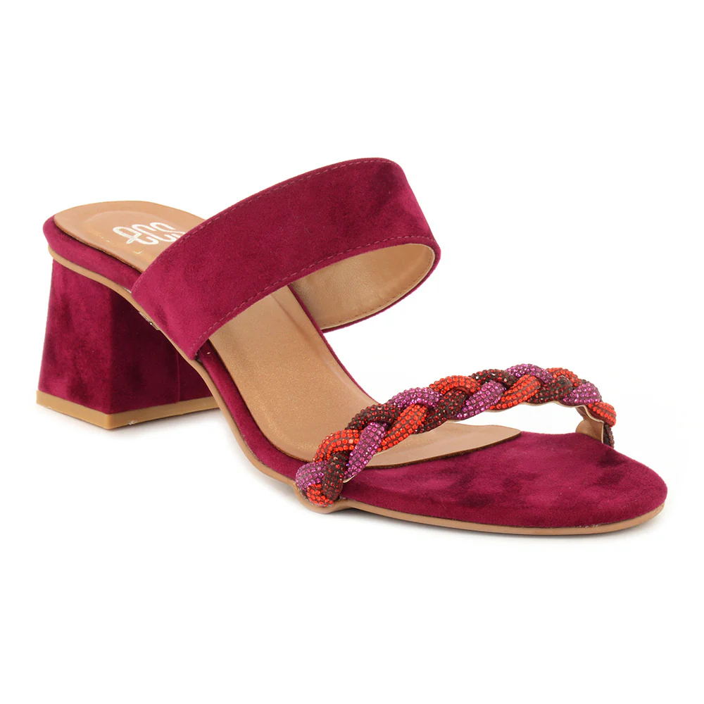 Braid Glittery Slipper