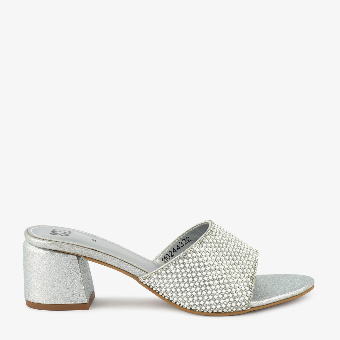 Rhinestone Embellished Block Heel - Image 3