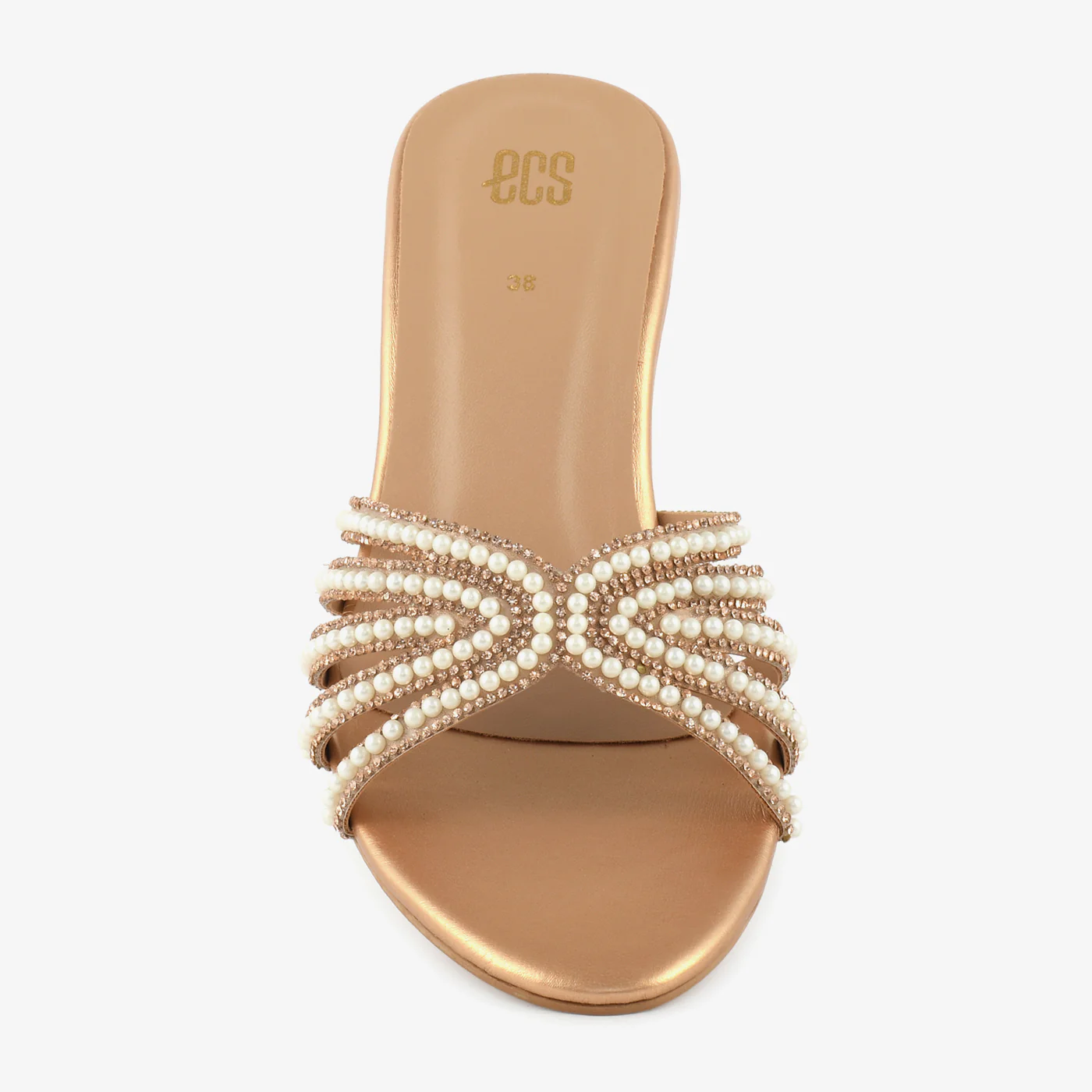 Ivory Pearl Swirl Slides - Image 10
