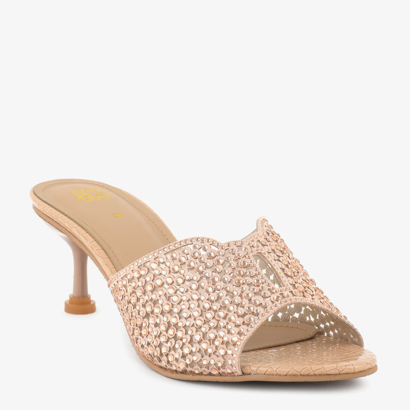 Rhinestone Raffia slipper - Image 6