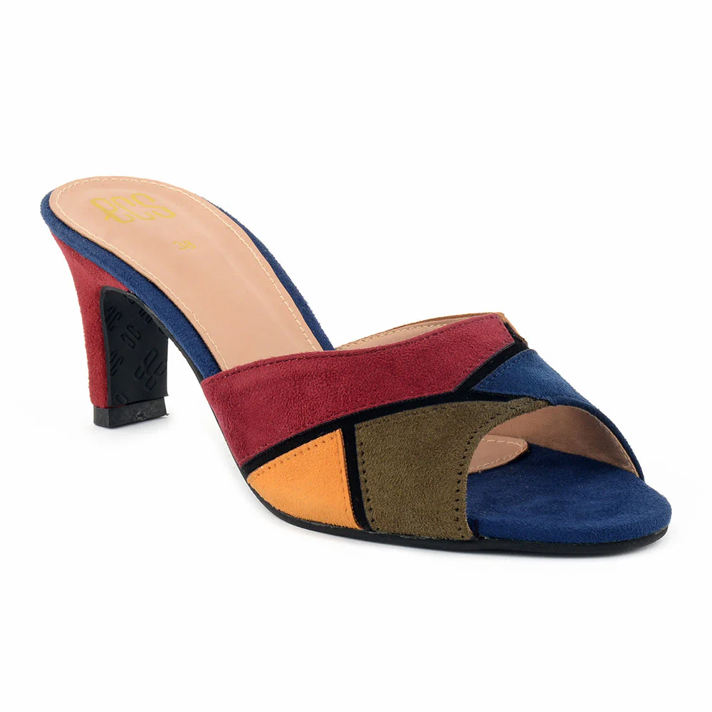 Multi Colour Suede Women Slippers - Image 5